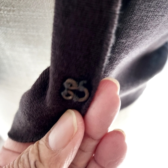 (INC) INTERNATIONAL CONCEPT, BROWN SHURG SNAP CLOSURE SWEATER - Picture 6 of 8